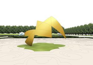 De ozonlaag, goudkleurig in beeld gebracht. beeld Studio Libeskind
