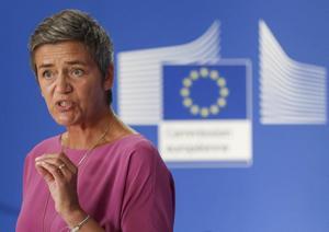 Eurocommissaris Margrethe Vestager. beeld EPA, Stephanie Lecocq