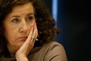 Minister van Engelshoven (Onderwijs, Cultuur en Wetenschap) tijdens de behandeling van de cultuurbegroting. beeld ANP, Bas Czerwinski