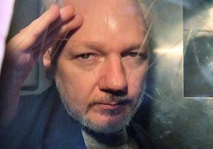 Julian Assange. beeld AFP, Daniel Leal-Olivas