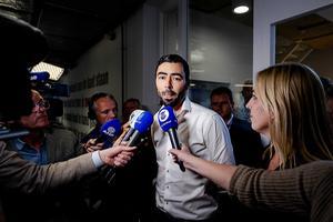 Vertrekkend SP-partijvoorzitter Ron Meyer kreeg zaterdag veel kritiek op het verloop van de laatste verkiezingscampagnes. beeld ANP, Robin van Lonkhuijsen