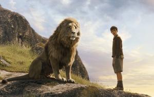De leeuw Aslan is in de Narniaboeken een symbool van Christus.  beeld Walden Media