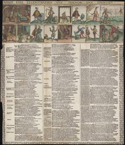 In het pamflet ”Aerdt ende eygenschappen van Seignor van Spangien” uit 1598 worden alle lelijke streken van de Spanjaarden uitgemeten. beeld Geheugen van Nederland
