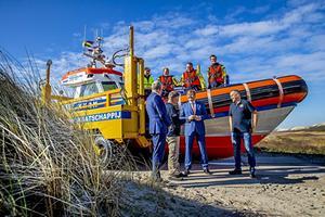 Voor het eerst sinds zijn aantreden in 2013 bezocht koning Willem-Alexander Terschelling. beeld ANP