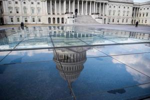 Het Congres in Washington ging donderdag akkoord met de nieuwe federale begrotingswet. beeld AFP, Eric Baradat