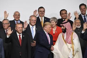 Ook premier Rutte is op de G-20 top. beeld AFP