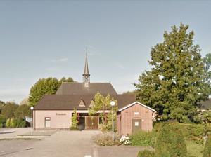 Verenigingsgebouw en kerk hhg Nederhemert. beeld Google Streetview