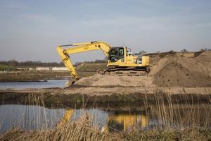 Een machine van afvalverwerkingsbedrijf Vink in Barneveld. beeld RD