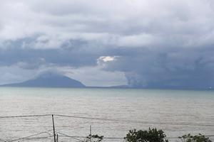De vulkaan Anak Krakatau. beeld EPA