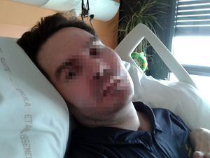 Vincent Lambert, 3 juni 2015. beeld AFP, familie Lambert