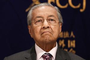 Premier Mahathir Mohamad. beeld AFP