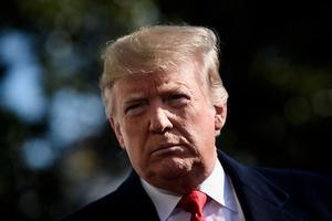 De Amerikaanse president Trump mag zijn State of the Union niet uitspreken zolang de gedeeltelijke sluiting van de federale overheid voortduurt. beeld AFP, Brendan Smialowski