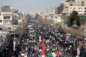 In verschillende steden in Iran werd enkele maanden geleden geprotesteerd tegen het regime. beeld AFP