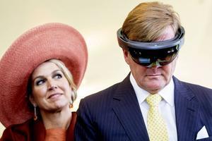 Inkijkje in duurzame landbouw met een virtual reality-bril. beeld ANP, Patrick van Katwijk