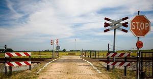 Onbewaakte overweg. beeld ANP