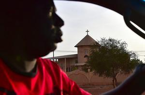 De kerken in Burkina Faso was gisteren voor de tweede keer in korte tijd doelwit van een aanslag. beeld AFP, ISSOUF SANOGO