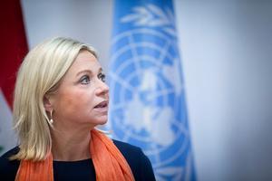 Oud-minister Hennis, nu VN-gezant in Irak. beeld ANP