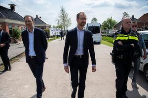 Minister Wiebes op bezoek in Groningen. beeld ANP