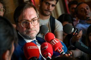 Patrice Spinosi, de advocaat van Rachel Lambert, de vrouw van Vincent Lambert. beeld AFP