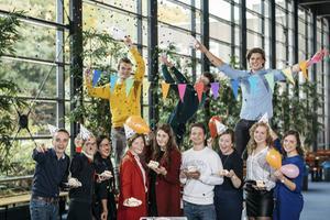 Feest op het Hoornbeeck. beeld Hoornbeeck College