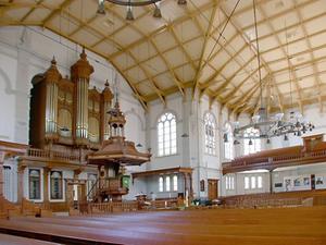 Interieur van de Grote Kerk in Apeldoorn. beeld RD
