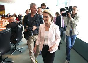 Von der Leyen. beeld AFP, KAY NIETFELD