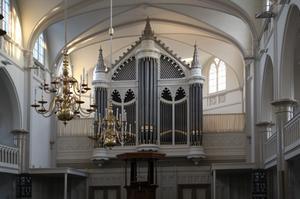Het Bätzorgel in de Oude Kerk in Zeist. beeld Wikimedia