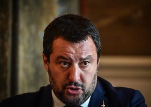 Matteo Salvini, de Italiaanse minister van Binnenlandse Zaken. beeld AFP