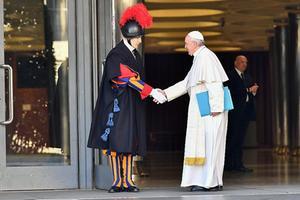 Paus Franciscus. beeld AFP