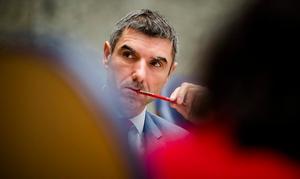 Staatssecretaris Paul Blokhuis van Volksgezondheid, Welzijn en Sport tijdens het debat. beeld ANP