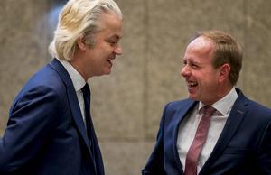 Wilders en Van der Staaij, beeld ANP, Jerry Lampen.