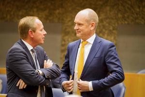 De verschillen tussen CU en SGP voorkomen veel weglek van christelijke stemmen. Foto: Kees van der Staaij (SGP) en Gert-Jan Segers (CU). beeld RD, Henk Visscher