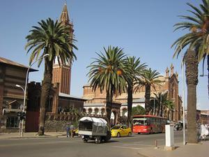 Een kerk in Asmara, hoofdstad van Eritrea. beeld RD