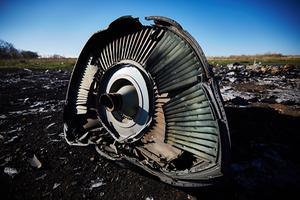 Brokstukken van de MH17. beeld ANP