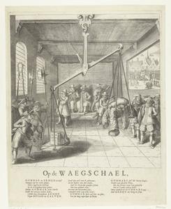 Het pamflet Op de Waeg-schael uit 1618. beeld Rijksmuseum, Amsterdam