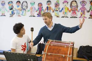 Het ​Nederlands Philharmonisch Orkest laat kinderen kennismaken met klassieke muziek. beeld Ronald Knapp