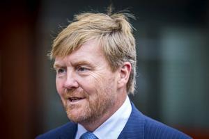Koning Willem-Alexander woensdag in Maastricht. beeld ANP, Marcel van Hoorn