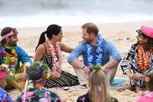 Harry en Meghan. beeld EPA