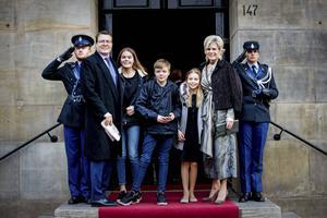 Prins Constantijn en prinses Laurentien voorafgaand aan de viering van de tachtigste verjaardag van prinses Beatrix, 2018. beeld ANP, Patrick van Katwijk
