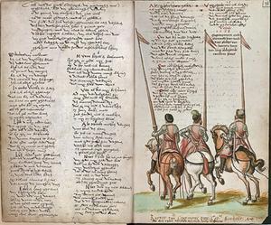 De oudste nog bestaande versie van het Wilhelmus in een handschrift dat in Brussel wordt bewaard. beeld Koninklijke Bibliotheek België