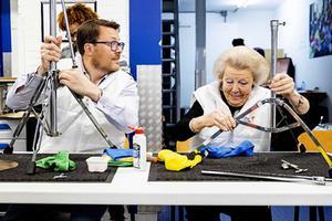 Prinses Beatrix en haar zoon prins Constantijn. beeld ANP