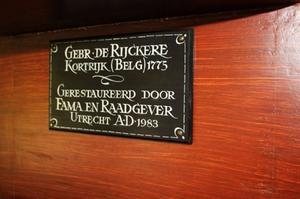 Het De Rijckereorgel in de kerk van de protestantse gemeente in Beek (Limburg). beeld kerkmarkt.nl