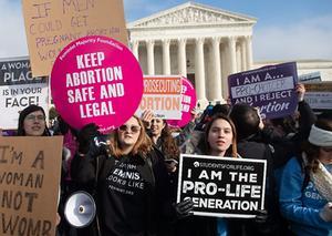 Abortus wordt gezien als het ultieme recht van de vrouw op haar eigen leven. Daarom noemt de Amerikaanse abortusbeweging zich ”pro choice”. beeld Saul Loeb, AFP