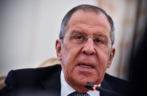 Lavrov. beeld AFP, Vasily Maximov