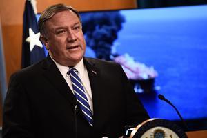 De Amerikaanse minister van Buitenlandse Zaken, Mike Pompeo, zei eerder dat de willekeurige aanvallen van Iran onderdeel zijn van een campagne om de spanningen in de regio te laten escaleren. beeld AFP