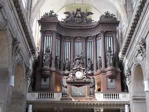 Het beroemde Cavaillé-Collorgel van de Saint-Sulpice in Parijs. beeld Pieter Baak