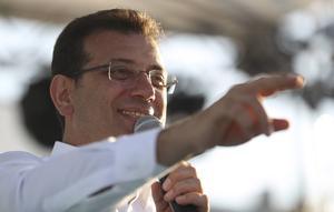 Imamoglu opnieuw in de race voor burgemeester. beeld EPA, Erdem Sahin