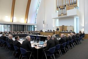 De generale synode van de Gereformeerde Gemeenten hield woensdag en donderdag in Gouda de eerste vergaderdagen. beeld Sjaak Verboom