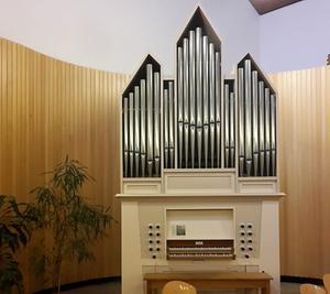 Het orgel van De Koff in de cgkv in Nijmegen. beeld commissie Muzikaal Profiel cgkv Nijmegen