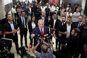 De Israëlische premier Netanyahu slaagde er niet in binnen de wettelijke term,ijn van 42 dagen een regering te vormen na de verkiezingen van 9 april. beeld EPA